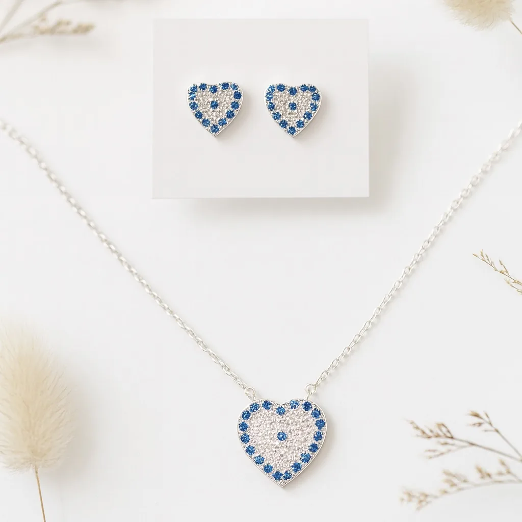 Conjunto de joyería de plata .925